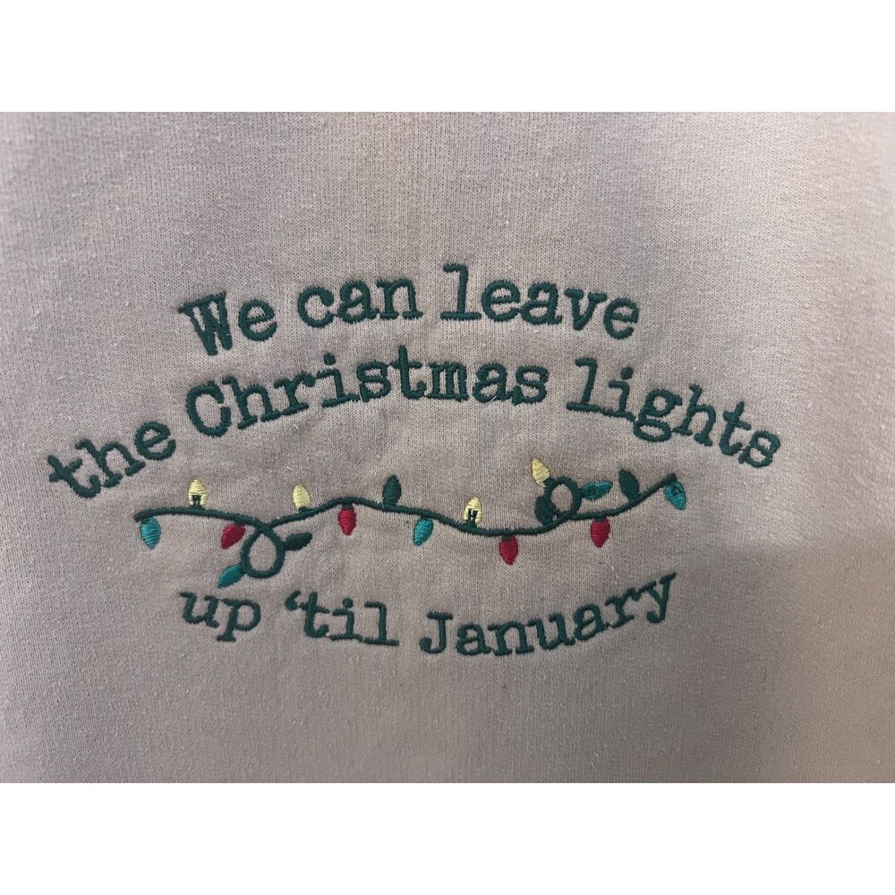 Gildan XL embroidered Taylor Swift inspired Christmas sweatshirt